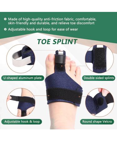 Toe Straightener & Hammer Toe Corrector | Support for Broken Claw Bent Crooked Curled & Mallet Toes | International Shipping - Buy Online on GoSupps.com