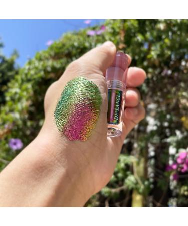 Multichrome Duochrome Liquid Eyeshadow - Chameleon Sparkle & Waterproof Metallic Glitter - High Pigmented & Longlasting Formula for Colorful & Bright Eye Looks - Buy Online on GoSupps.com