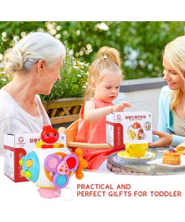 Glaitc Montessori Toy Baby - 6 in 1 Busy Activity Cube for Toddlers | Engaging Montessori Motor Skills Toy - Buy Online on GoSupps.com