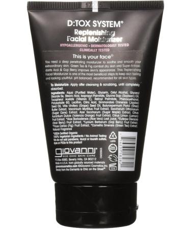 Giovanni Detox System Face Moisturizer 4 oz - Pack of 2 - Buy Online on GoSupps.com