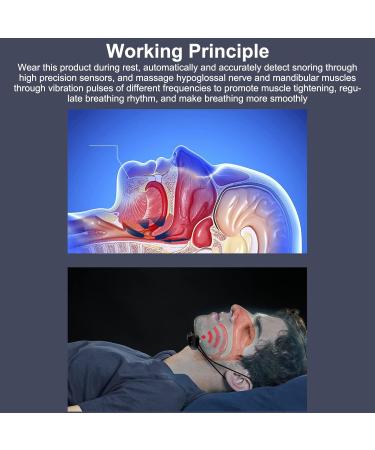 Dauerhaft Portable Electric Snoring Device with 6 Gears Vibrating Pulses - Home Use - Buy Online on GoSupps.com