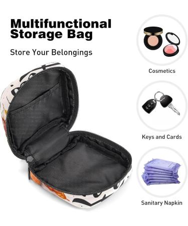 Anna Cowper Hello Autumn Menstrual Cup Pouch & Sanitary Napkin Storage Bag | Portable Period Holder for Women & Girls - Multi-colored - Buy Online on GoSupps.com