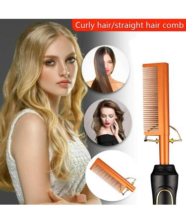 Portable Travel Anti-Scald Beard Straightener & Electric Hot Comb - Perfect Hair Straightening Tool for International Shipping - Buy Online on GoSupps.com