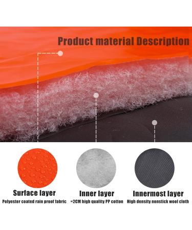 Winter Dog Jacket - Waterproof Windproof Reflective & Warm Coat for Small & Medium Dogs - Orange Size M - Buy Online on GoSupps.com