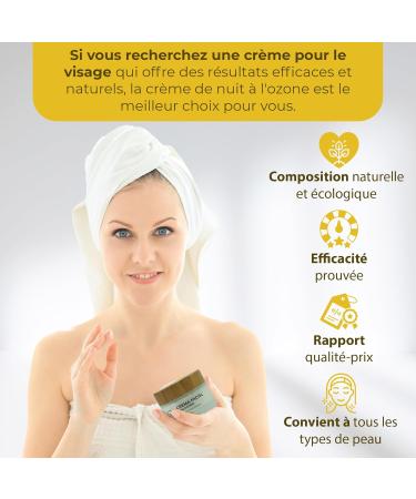 OZONO D'OR - Anti-blemish night cream for the face with organic ozone. 100% natural eliminates rosacea | Face moisturizer | Skincare certificate - Buy Online on GoSupps.com