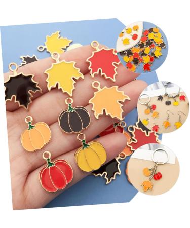 DIYEAH 32pcs Thanksgiving Pumpkin Head Pendant Bulk Charms Enamel Maple Leaf Charms Pumpkin Diy Jewelry Pendant Earrings Metal Charms for Jewelry Making Craft Supplies Bracelet Zinc Alloy - Buy Online on GoSupps.com