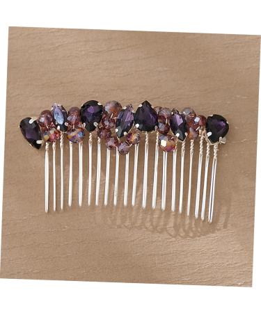 DOITOOL wedding hair crown pearl bride comb bridal hair comb wild diamond European and American water bottle lid seal colored diamond wedding hair side comb vintage hair - Buy Online on GoSupps.com