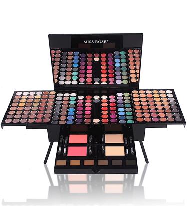MISS ROSE M 190 Colors Cosmetic Makeup Palette Set Kit Combination Professional Makeup Kit for Women Full Kit  Makeup Pallet  include Eyeshadow /Facial Blusher /Eyebrow Powder /Eyeliner Pencil /Mirror  All In One Makeup Gift Set for women girls (004-Y) 00 - Buy Online on GoSupps.com