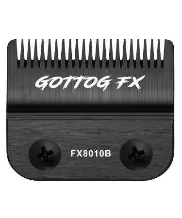 FX8010B Replacement Blades for BaBylissPRO FX870 FX890 FX825 FX673 Clippers Graphite Replacement Fade Blade Compatible with Babyliss Clipper Blades Black