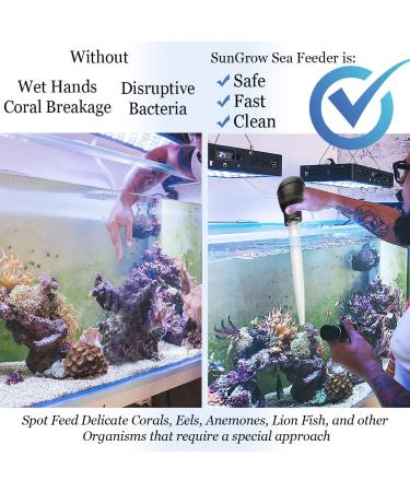 SunGrow Squirt Feeder 17.7 Coral Feeder with Extension Tube - Dosage Tool for Delicate Species - Buy Online on GoSupps.com