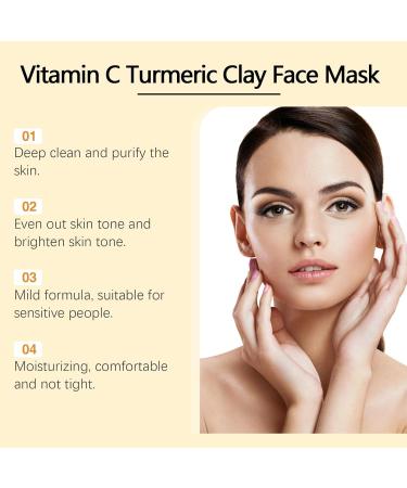 PCC PTYXIS Turmeric Vitamin C Clay Mask Deep Cleansing Facial Mask with Kaolin Clay and Kojic Acid target acne blackheads and oily skin refines pores 1 turmeric turmeric 120 g 1er Pack - Buy Online on GoSupps.com