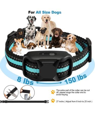 Dog Training Collar with Remote 3300Ft Remote Range Beep (1-8) & Vibration (1-16) Training Modes USB Rechargeable IP67 Waterproof Remote Anti Bark Collar for Large Medium Small Dogs (BLUE) - Buy Online on GoSupps.com