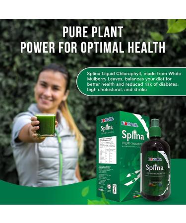 EDMARK Duo: Shake Off Phyto Fiber Pandan 20g x 12 Sachets + Splina Liquid Chlorophyll 500ml Bottle | Detox Drink Set for Cleansing Digestion Support Energy Boost & Body Balance (Pack of 2) - Buy Online on GoSupps.com