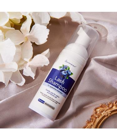 Eyelash Shampoo for Extensions - 60ml Foam Cleanser | Blueberry - Salon & Home Use - Buy Online on GoSupps.com