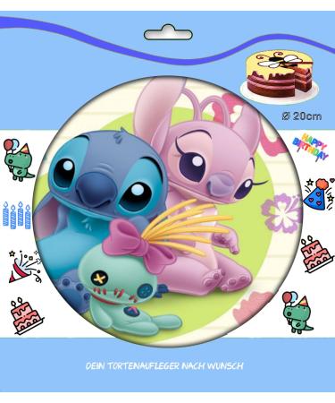 Buy Lilo & Stitch No. 7 Fondant Cake Topper | Perfect Birthday Motif for International Shipping - Buy Online on GoSupps.com
