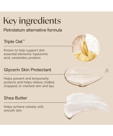 Aveeno Skin Relief Healing Ointment 72-Hour Skin Protectant with Triple Oat & Shea Butter for Extra Dry Cracked & Sensitive Skin Fragrance-Free & Multi-Use for Lips 7.2 oz - Buy Online on GoSupps.com