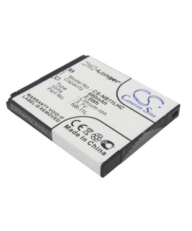NB-11LH NB-11L 680mAh Battery Compatible with Powershot Elph 110 HS IXUS 125 IXUS 170 IXUS 320 HS IXY 110F PowerShot A3200 PowerShot A2600 PowerShot A3200 IS PowerShot A3400 IS PowerShot A2300 3.7V