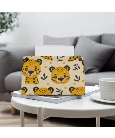 Tissue Box Cover Tissue Box Holder Cartoon Cheetah Pattern Print Tissue Holder Travel Tissue Packs Facial Paper Holder Decorative Holder - Buy Online on GoSupps.com
