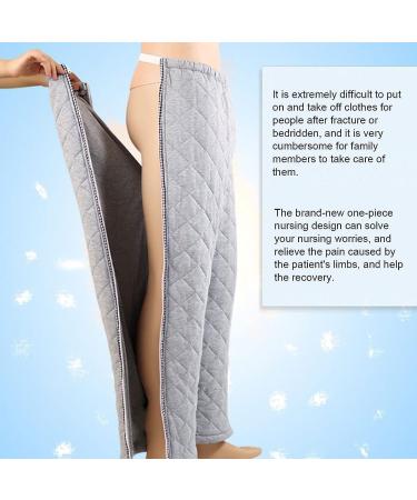 Shop Daily Wear Incontinence Nursing Pants for Postoperative Comfort - Grey XXL | Ideal for Injured & Fractured Men - Buy Online on GoSupps.com