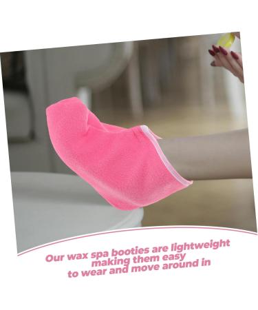 Healeved Pantoufles En Paraffine Pour Bain De Paraffine Housse De P dicure Protection Pour Chauffe-cire Enveloppement 26.50X19.00X1.00CM Ros  - Buy Online on GoSupps.com