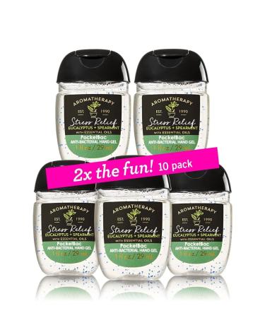 Bath and Body Works 10-Pack PocketBac Hand Sanitizers Eucalyptus and Spearmint