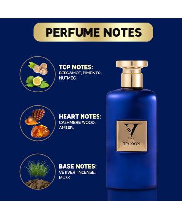 VOCO TYCOON Perfume for Men (Extrait de Parfum: Powerful & Concentrated) 3.4 FL.Oz (100ml) Exclusive Luxury Gift for Men Made in France with Notes of Bergamot Nutmeg Amber Vetiver Incense Musk - Buy Online on GoSupps.com