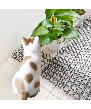 Cat Scat Mat 10 Pieces - Anti-Cats Network Spikes 20x6 - Cat Repellent Prickle Strips - Buy Online on GoSupps.com
