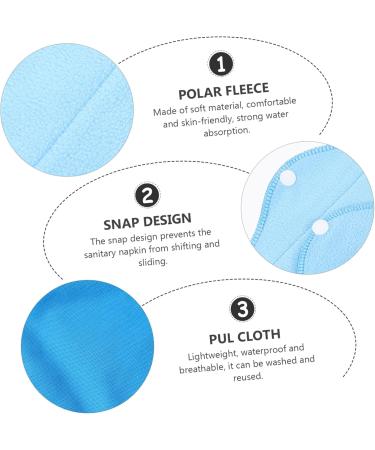 Solustrie 7-Sentence 6-Ply Women's Reusable Menstrual Pads | Polarfleece Aktivkohlepad Overnight Comfort & Support | Eco-Friendly & Washable for Maternity & Daily Use - Buy Online on GoSupps.com