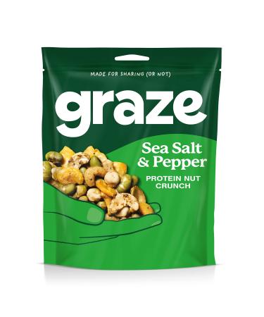 Graze - Protein Salt & Pepper Sharing Mixed Nuts Snack 100g