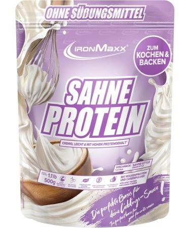 IronMaxx Cr me Protein - Sachet de 500g - Ingr dient de cuisine et de p tisserie riche en prot ines avec prot ines de lactos rum - Sans sucre ajout & moins gras que la cr me - Buy Online on GoSupps.com