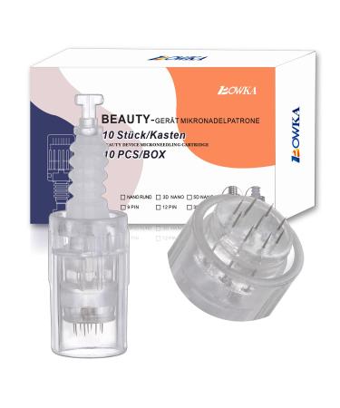 Bowka 9 Pins needles patron microneedling pen 10 pieces universal model replacement needles adjustable Electric Derma Pen (9 pins bayonet) 10 pieces 9 pins bayonet - Buy Online on GoSupps.com