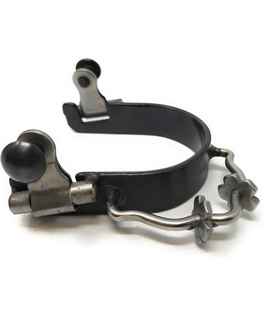 Antique Brown Flower Engraved Bumper Spurs with Rowels - Ladies | AJ Tack Wholesale - Buy Online on GoSupps.com