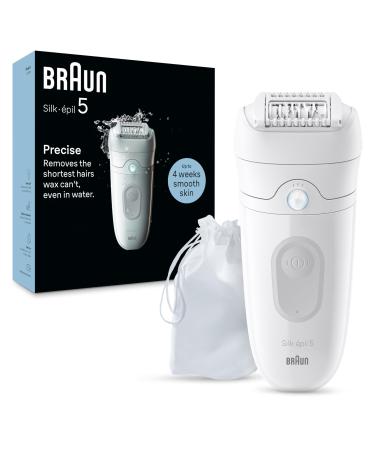 Braun Epilator Silk- pil 5 Hair Removal Device Women Shaver & Trimmer Wet and Dry Includes Skin Contact Cap SE5-011 Grey