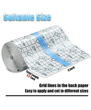GJX Tattoo Aftercare Bandage | Waterproof Transparent Film 6x 2.2 yd | Second Skin Healing Wrap Bandage Tape - Buy Online on GoSupps.com
