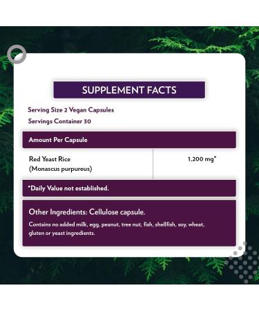 MRM Red Yeast Rice 60 Vegan Capsules - Heart Health Support - Buy Online on GoSupps.com