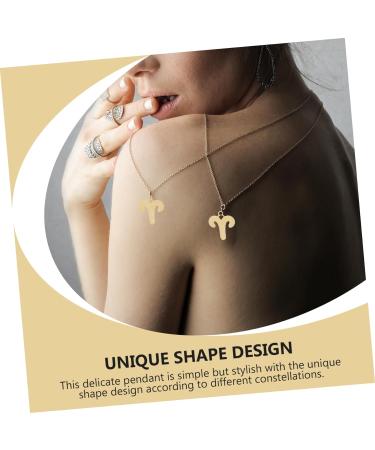 TOPPERFUN 12pcs Zodiac Pendant Necklace Pendant Zodiac Charms for Bracelets For Jewelry Making Zodiac Charm Bead Decked Accessories Constellation Pendants Stainless Steel Decorate Round 1.3x1.5CM Golden - Buy Online on GoSupps.com