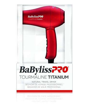 BaBylissPRO TT Tourmaline Titanium Travel Dryer - New Packaging | Compact & Powerful - Buy Online on GoSupps.com