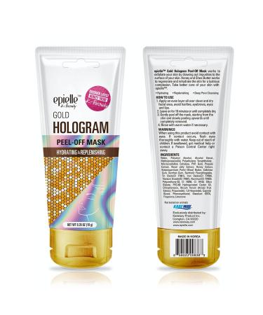 Epielle Hologram Peel Off Face Masks | Glitter Peel Off Mask - Toning & Calming | 8 Variety Packs (Single-Use Testers) Assorted Hologram 4 Pack - Ships Internationally - Buy Online on GoSupps.com