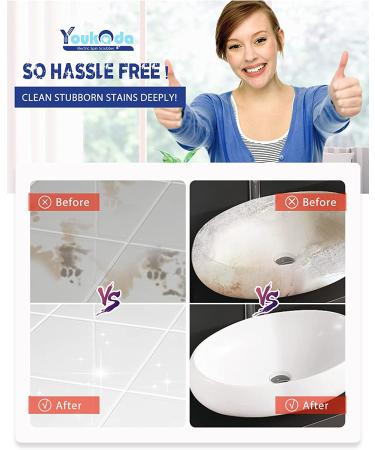 Youkada Electric Spin Scrubber - Cordless Super Power Cleaning Brush (Blue) | Ideal for Kitchen, Bathroom, and Living Room - Buy Online on GoSupps.com