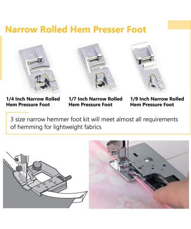 YICBOR 7PCS Presser Foot Kit for Singer Brother Janome Low Shank Sewing Machines - Buy Online on GoSupps.com
