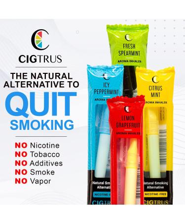 Citrus Oral Fixation Craving Relief Inhaler - Tobacco & Nicotine Free - Grapefruit Flavor - 20 Count - Buy Online on GoSupps.com