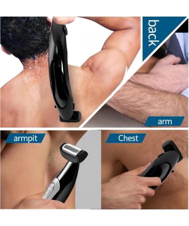 Zunate Multi-Functional Chest & Back Shavers for Men - Wet/Dry Use Razor with Removable Handle & Power Burst for Ultimate Manscaping - Buy Online on GoSupps.com