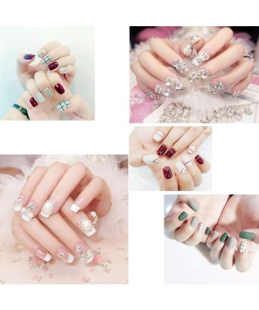 500 Ballerina Coffin Shape False Nails | Natural Artificial Fingernails for DIY Nail Art | 10 Sizes for Nail Studios - Buy Online on GoSupps.com