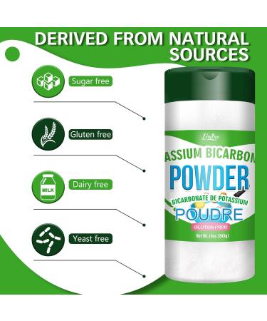 10oz Potassium Bicarbonate Pure Food Grade Potassium Bicarbonate Powder for Plants Cakes Winemaking Snacks Potassium Bicarbonate Baking Powder for Leavening Cookies and More - Buy Online on GoSupps.com