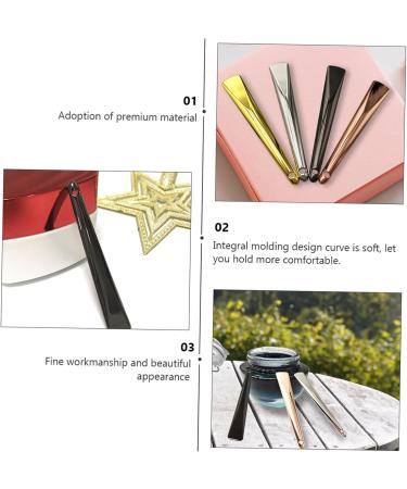 FRCOLOR 5pcs Reusable Metal Cream Spoon Set - Cosmetic Spatula for Makeup & Face Cream Application - Zinc Alloy Applicator - Buy Online on GoSupps.com