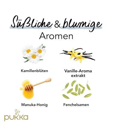 Buy Pukka Organic Herbal Tea - Chamomile Vanilla & Manuka Honey - 80 Bags | Calm Moments - 4 Pack - International Shipping Available - Buy Online on GoSupps.com
