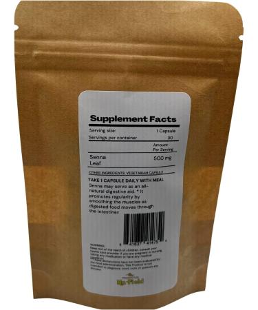 MR. FIELD Senna Leaf Capsules 500mg - Pack of 30 | Natural Laxative Supplement - Buy Online on GoSupps.com