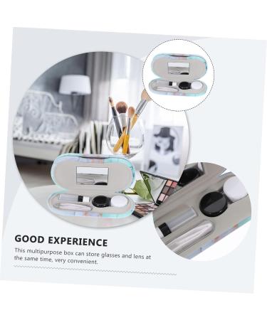 Solustre Double-Layer Glasses Case - Interchangeable Schnapps Glasses Holder Cute Travel Storage Box for Sunglasses & Contacts - Perfect for International Shipping - Buy Online on GoSupps.com