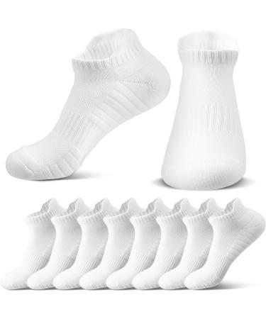 Yamitora 5 Pairs Sneaker Socks for Men & Women (Sizes 37-42) - Cotton Sports & Running Socks for Leisure - White - Buy Online on GoSupps.com