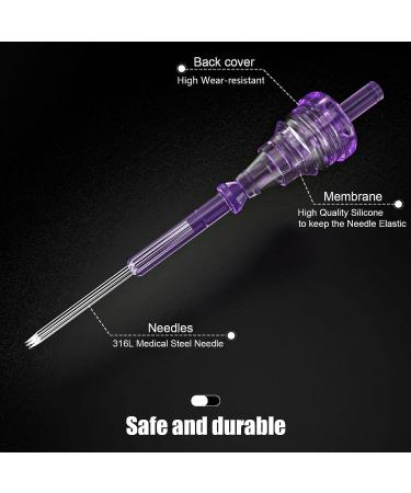 Wormhole Tattoo Cartridge Needles 3RL - 20pcs Disposable Standard 3 Round Liner for Tattoo Pen Machine - Permanent Makeup Supplies - Buy Online on GoSupps.com